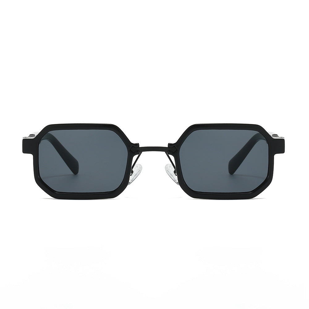 Moderne geometrische rechteckige Sonnenbrille Karnz