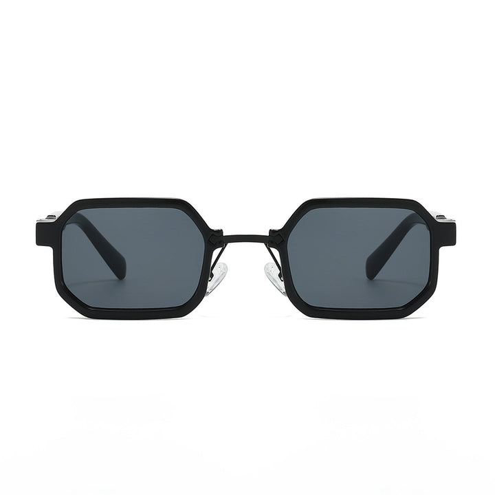 Moderne geometrische rechteckige Sonnenbrille Karnz