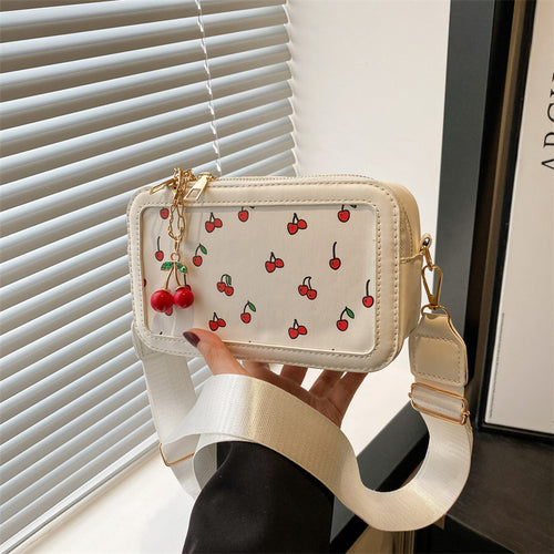 Fun Kirschenmotiv Umhängetasche Karnz