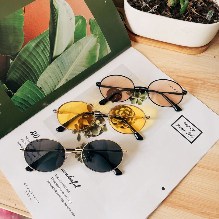 Retro-Ovalrahmen-Sonnenbrille Karnz