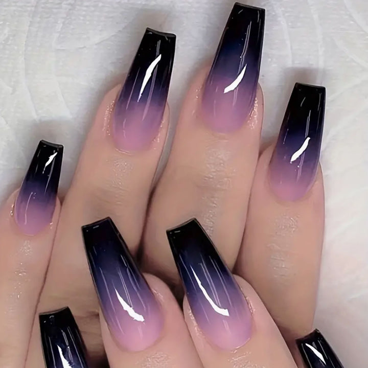 Ombre Lange-Stiletto Press-On Nägel