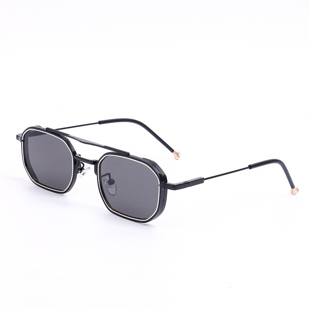 Damen Designer Sonnenbrille mit elegantem metallischen Rahmen Karnz