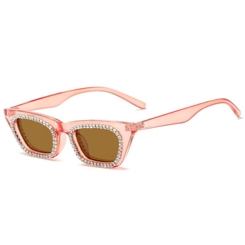 Damen Sonnenbrille mit glamourösem Strassrahmen Karnz