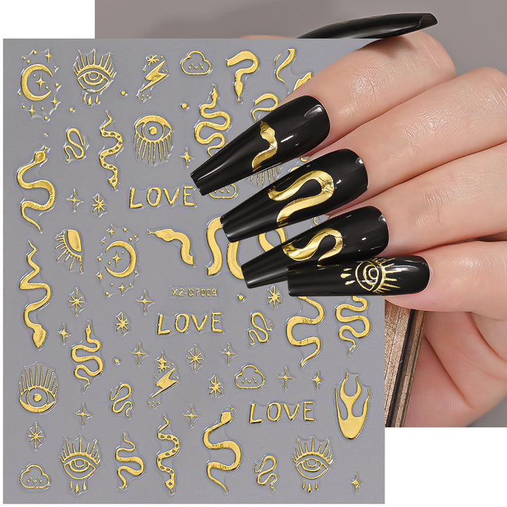 Floral Decorative Nail Art Aufkleber