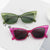 Damen Modische Cat-Eye Sonnenbrille mit hochwertiger Rahmenstruktur Karnz