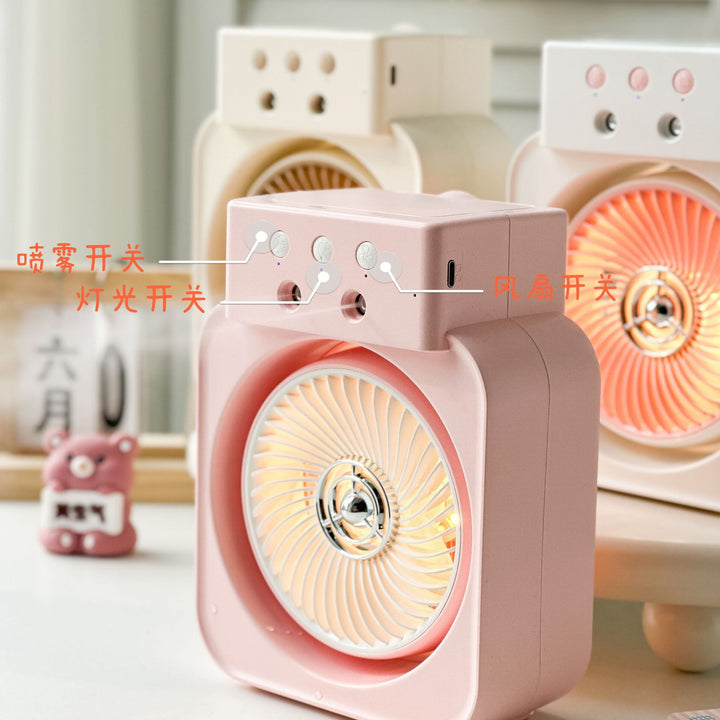 Damen Tragbarer Mini Ventilator mit mehrstufiger Geschwindigkeitsregelung Karnz
