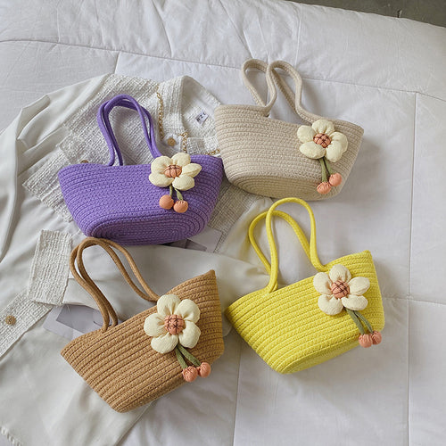 Dekorative Geflochtene Strohtasche Karnz