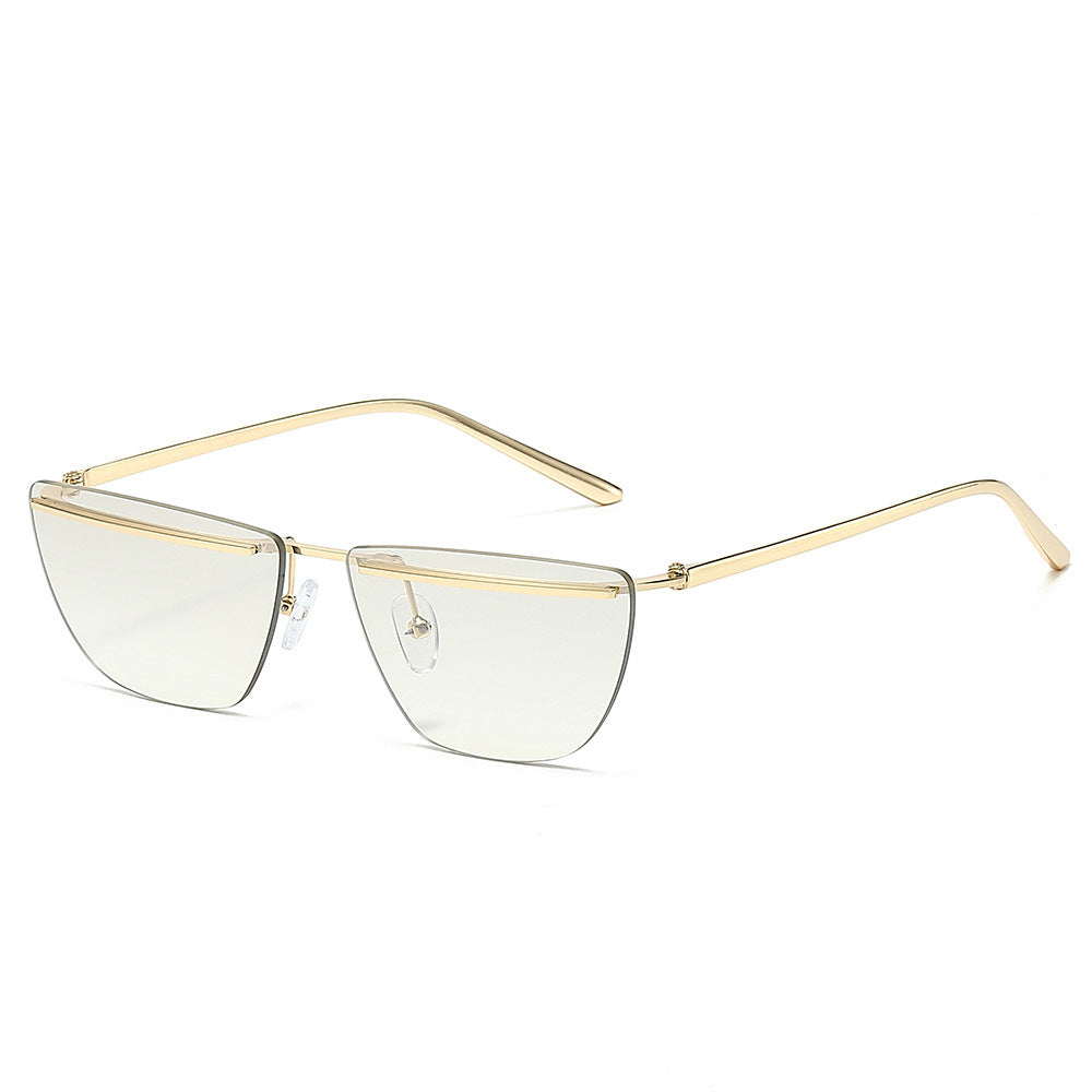 Moderne geometrische eckige Sonnenbrille Karnz