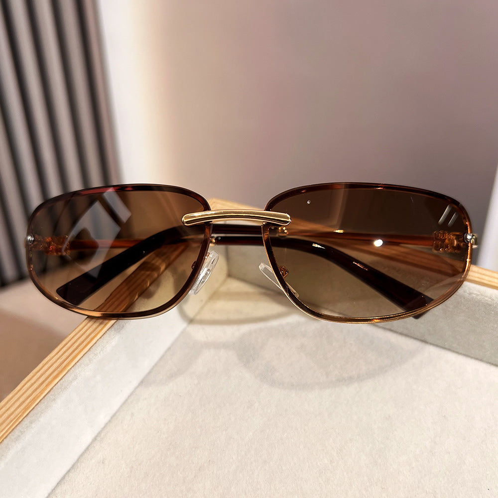 Luxuriöse Vintage-inspirierte Gradient-Sonnenbrille Karnz