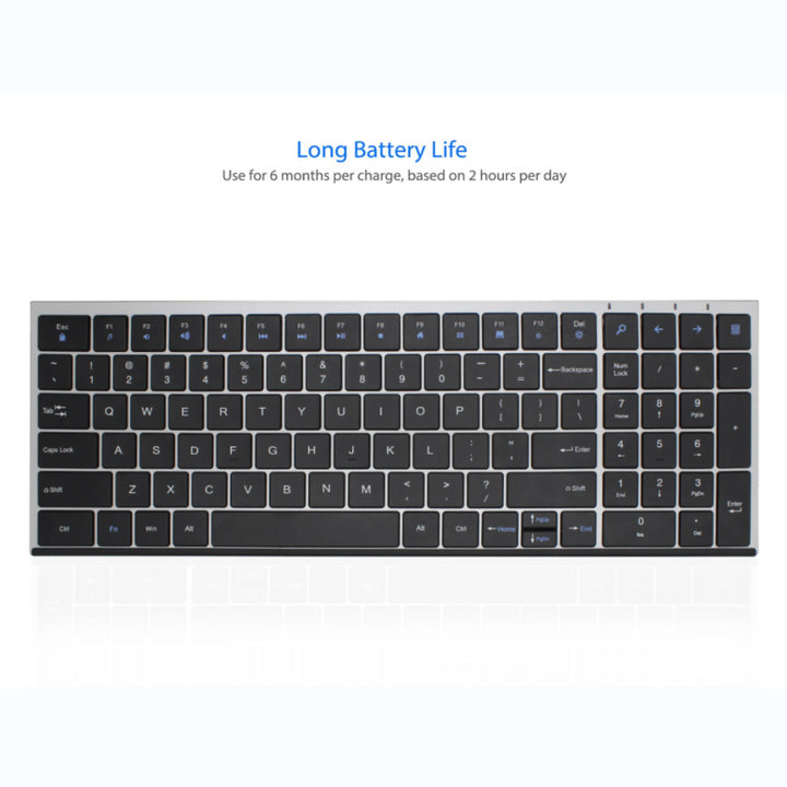 Ultraleichte Kabellose Tastatur mit Langer Akku-Laufzeit Karnz