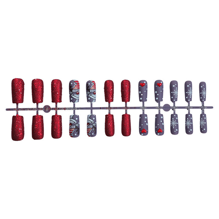 Festliches, Feiertags-Themen Press-On Nagelset Karnz