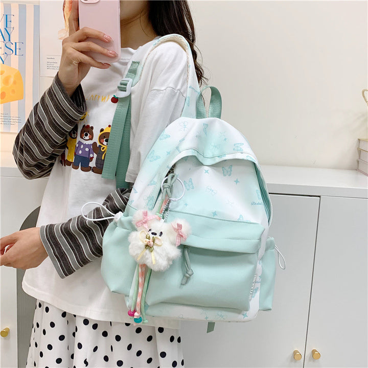 Schmetterlingsdruck Mehrfach-Taschen Rucksack