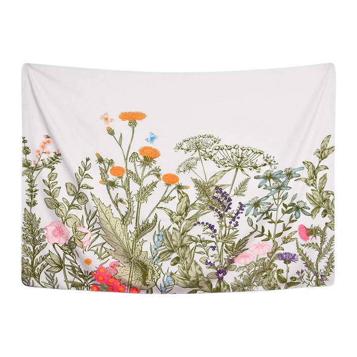 Florale Wandbehänge