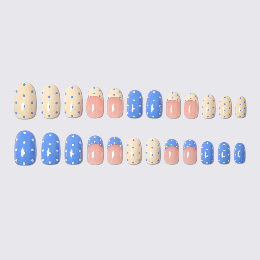 Fun Polka Dot Press-On Nail Set Karnz