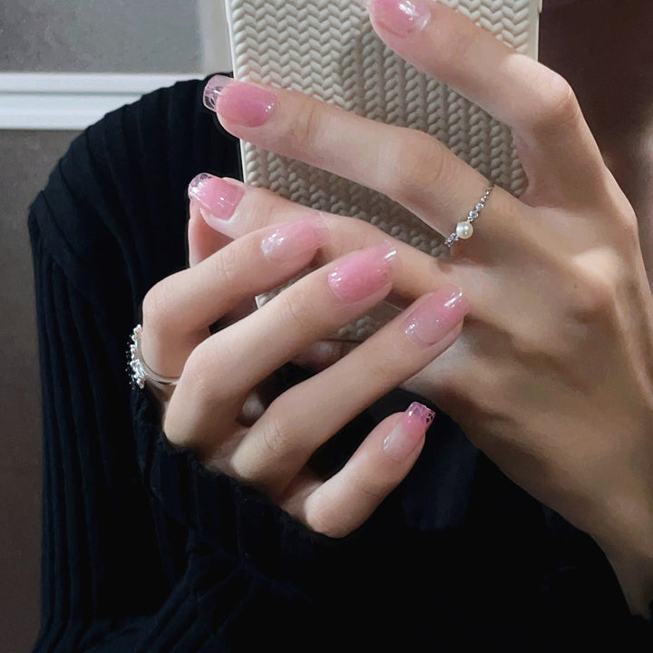 Blumenmuster Press-On Nagelset