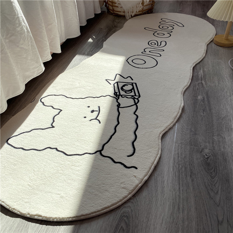 Spaßiges tierisches Teppichdesign