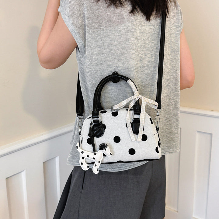 Verspielte Polka-Dot-Mini-Handtasche Karnz