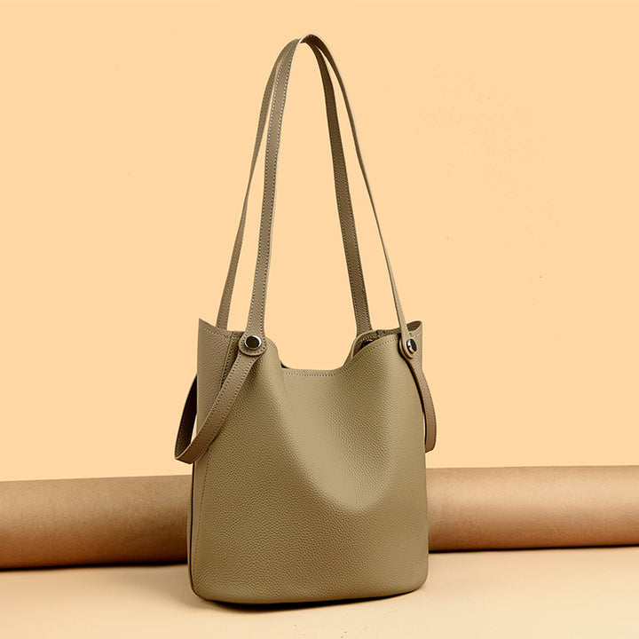 Legere Leder Eimer Tasche Karnz