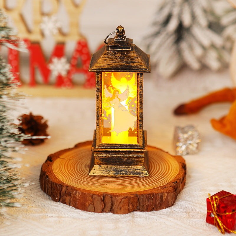Nostalgische Weihnachtslaterne mit LED-Leuchte Karnz