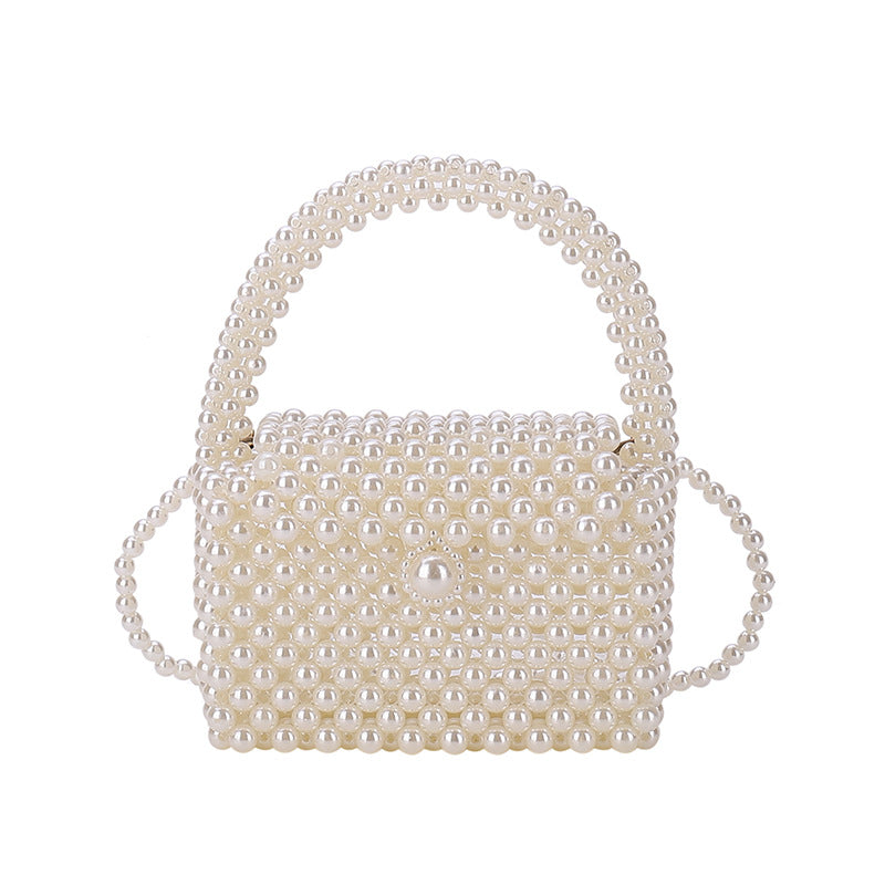 Perlenverzierte Vintage-Handtasche
