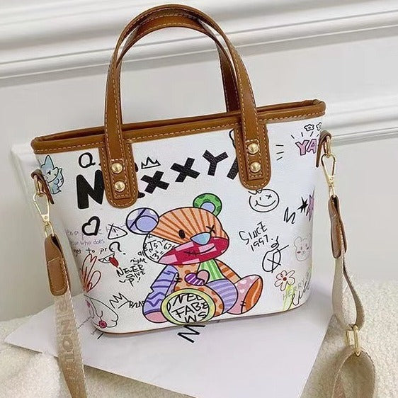 Kreative Handtasche Im Bunten Kunststil Karnz