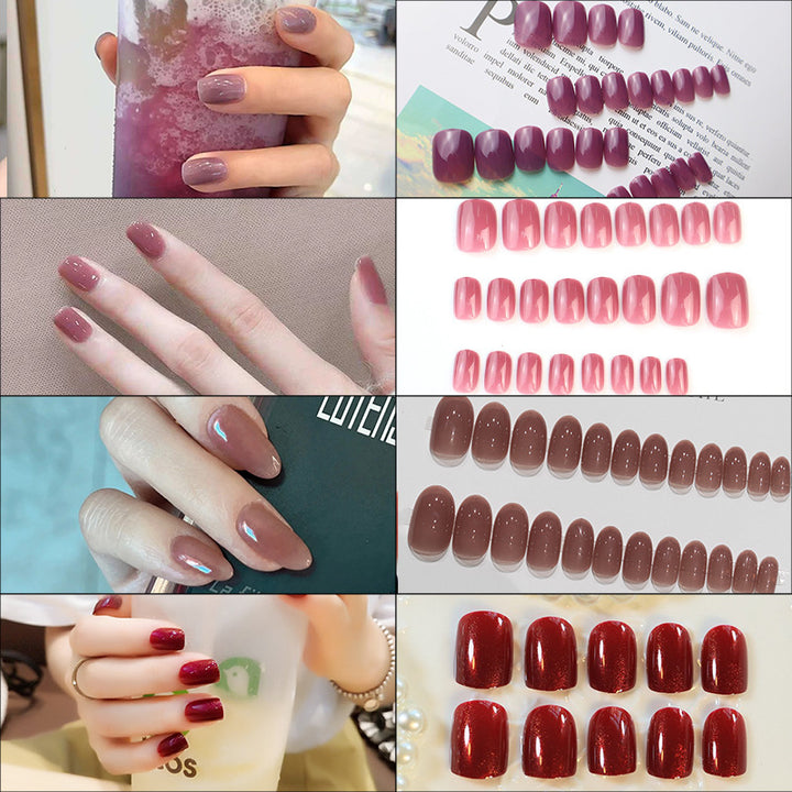 Glossy Press-On Nagelkunst mit elegantem Finish Karnz