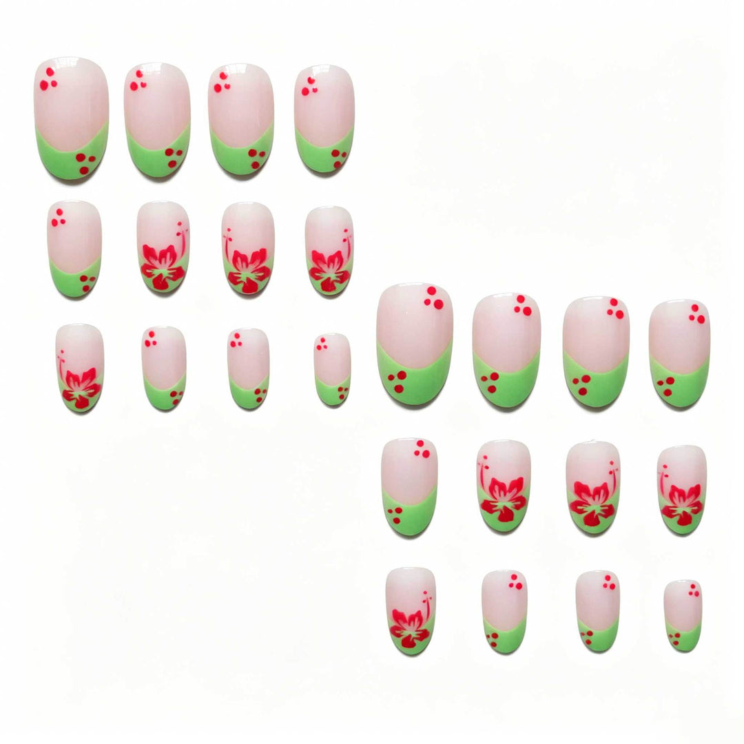 Florales Akzent Nageldesign