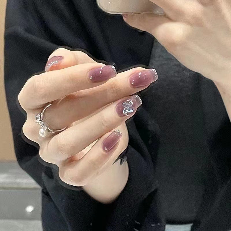 Glamouröse Floral Verzierten Presse-Nägel
