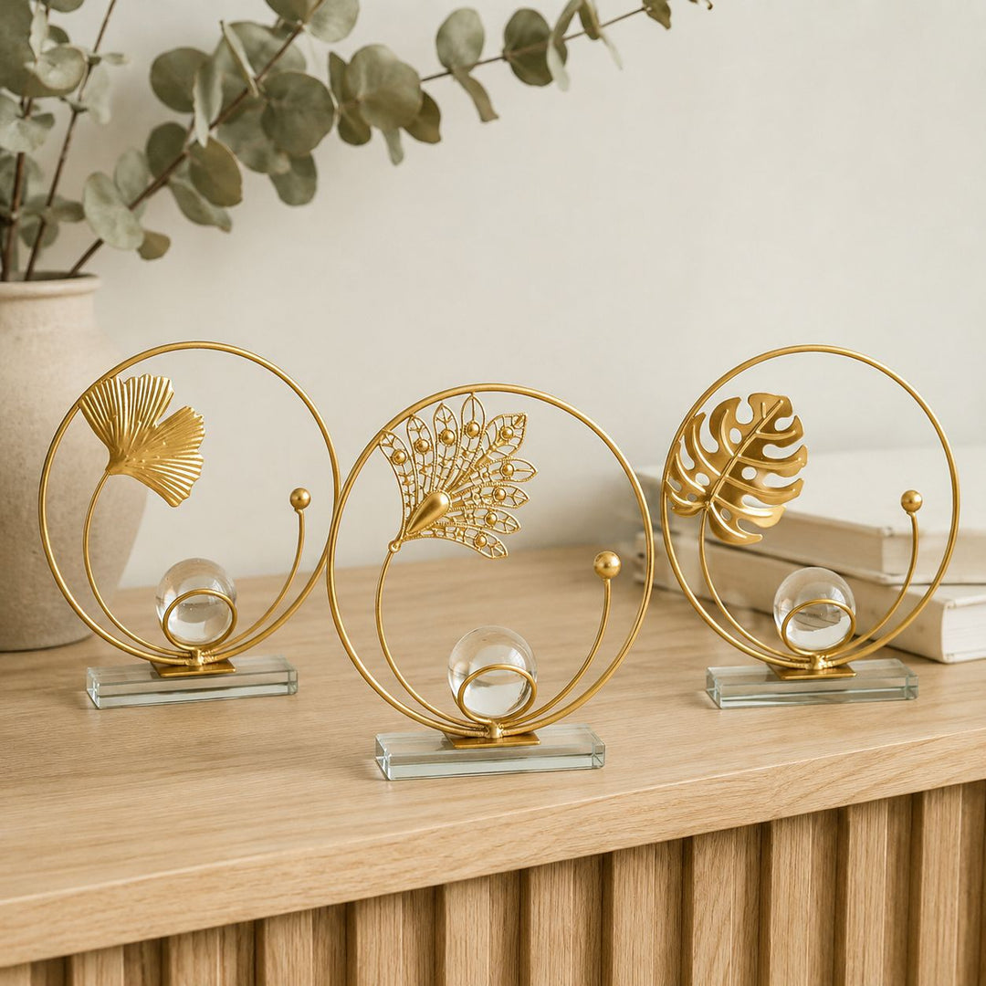 Dekorativer blattförmiger Kerzenhalter