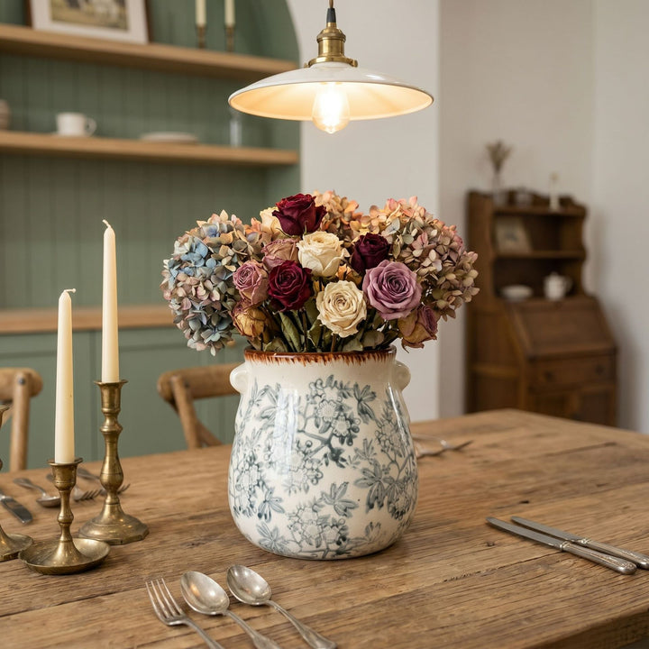 Handgefertigter Keramik Blumentopf Karnz