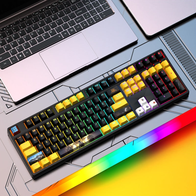 Custom Gaming-Tastatur mit RGB-Hintergrundbeleuchtung Karnz