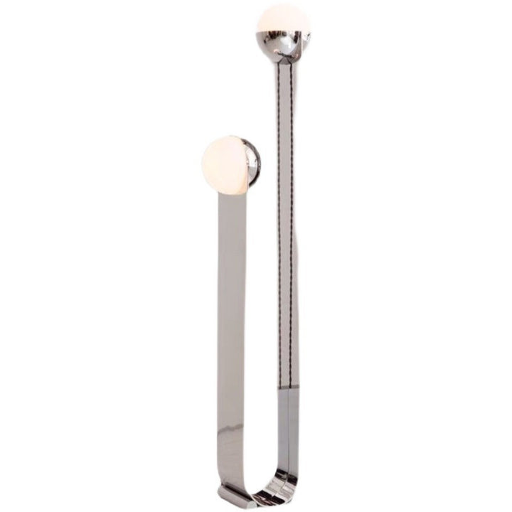 Moderner minimalistischer Stehlampe mit doppelten Globus