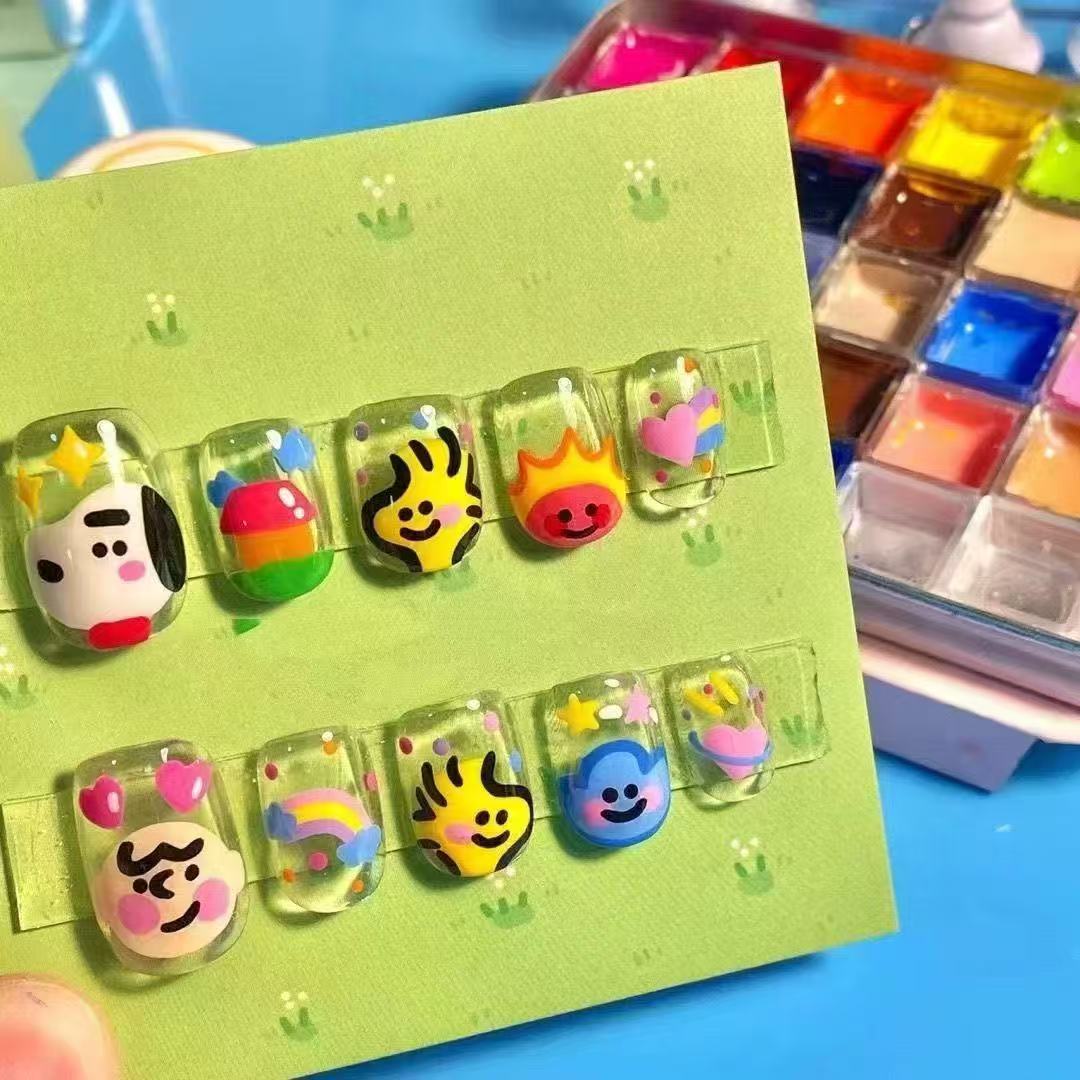 Künstlerische Nail Art Aufkleber Karnz
