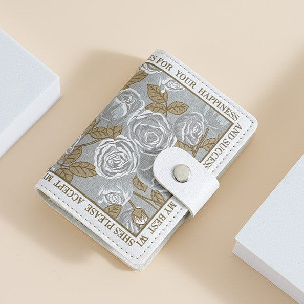 Florales Design Kompaktgeldbeutel Karnz