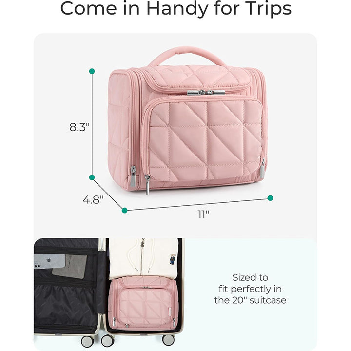 Hochwertige Kosmetik-Organizer Tasche mit Abnehmbaren Fächern Karnz