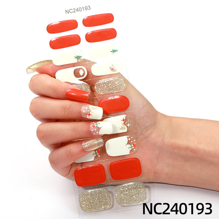 Elegante Blumenmuster Nagelwraps