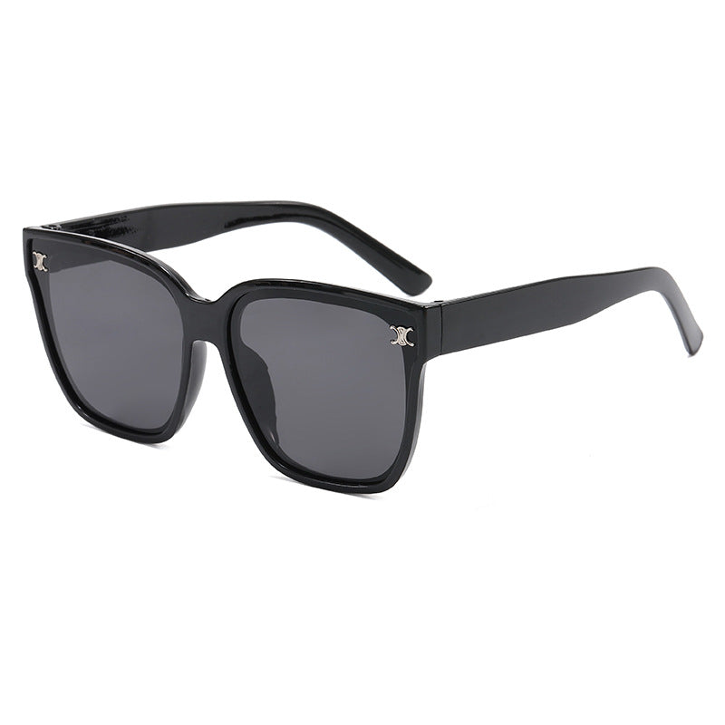 Damen Modische oversized Sonnenbrille mit rautenförmigen Gläsern Karnz