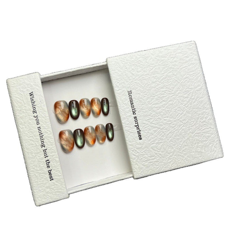Glänzendes Ombre Press-On-Nagelset 1790734250