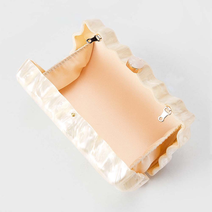 Perlmutt-Acryl-Abend-Handtasche