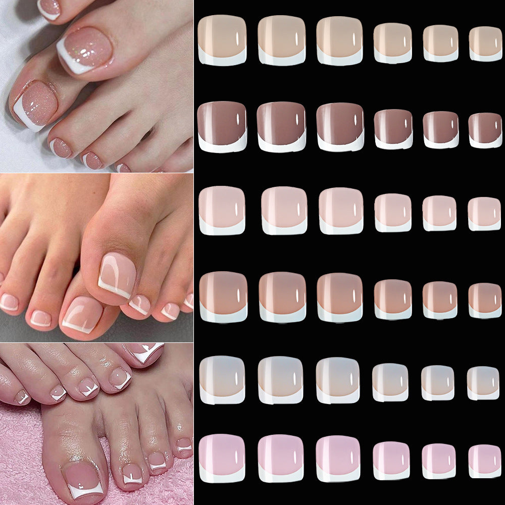 French Tip Gel Fußnagel Set Karnz
