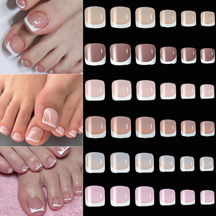 French Tip Gel Fußnagel Set Karnz