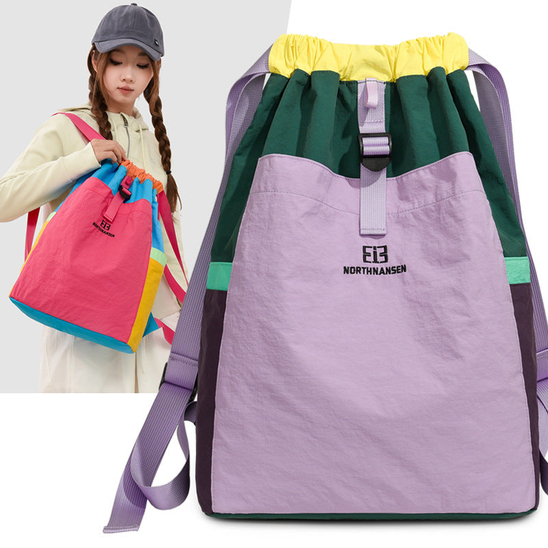 Bunter Kordelzug-Rucksack Karnz