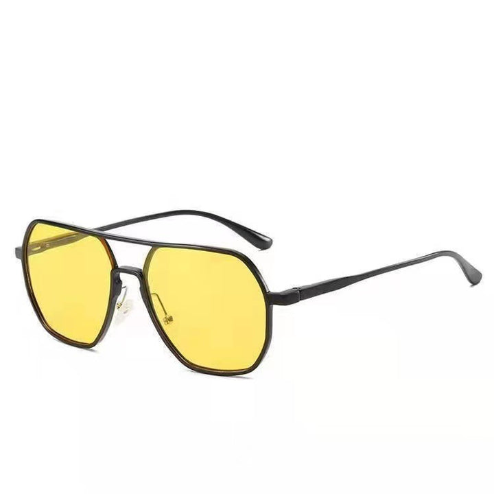 Stylische Übergroße Sechseckige Sonnenbrille