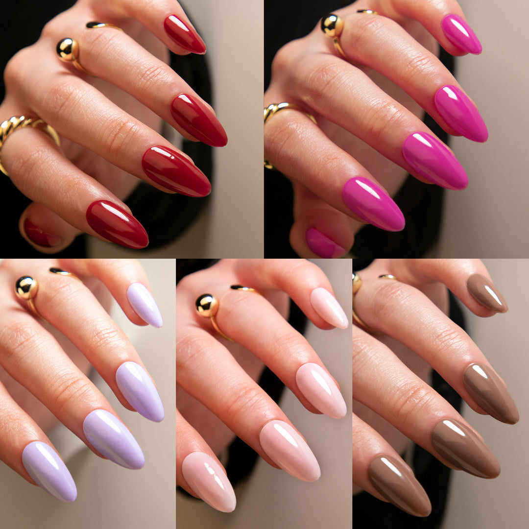 elegante Stiletto-Nägel im Hochglanz-Finish Karnz