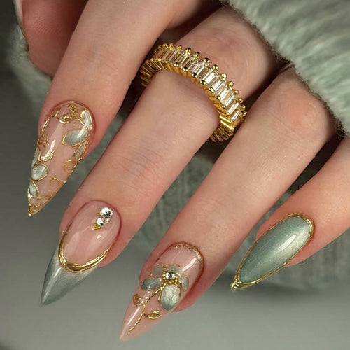 Dekoratives Floral Art Press-On Nail Set Karnz