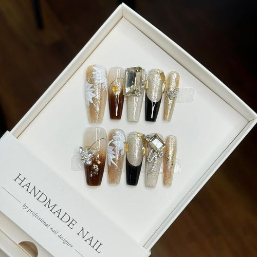 Designer Press-On-Nagelkunstset