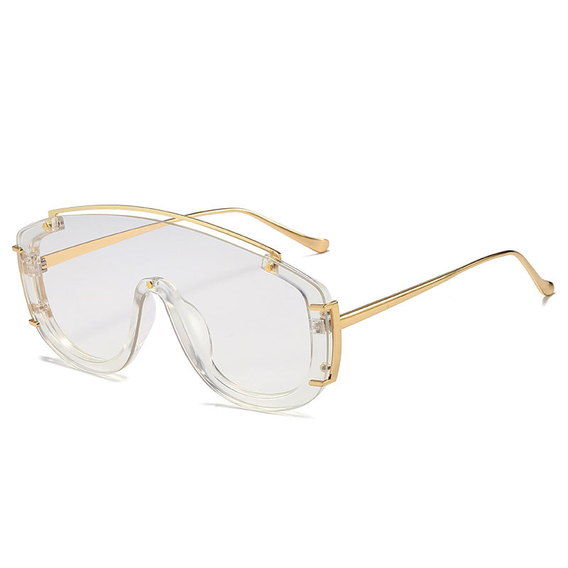 Modebewusste futuristische Schild-Sonnenbrille Karnz