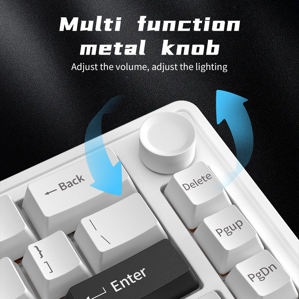 Drahtlose mechanische Tastatur mit anpassbaren Hintergrundbeleuchtungsfunktionen Karnz