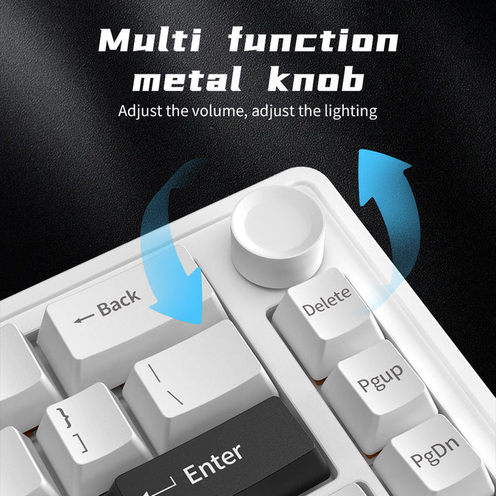Drahtlose mechanische Tastatur mit anpassbaren Hintergrundbeleuchtungsfunktionen Karnz