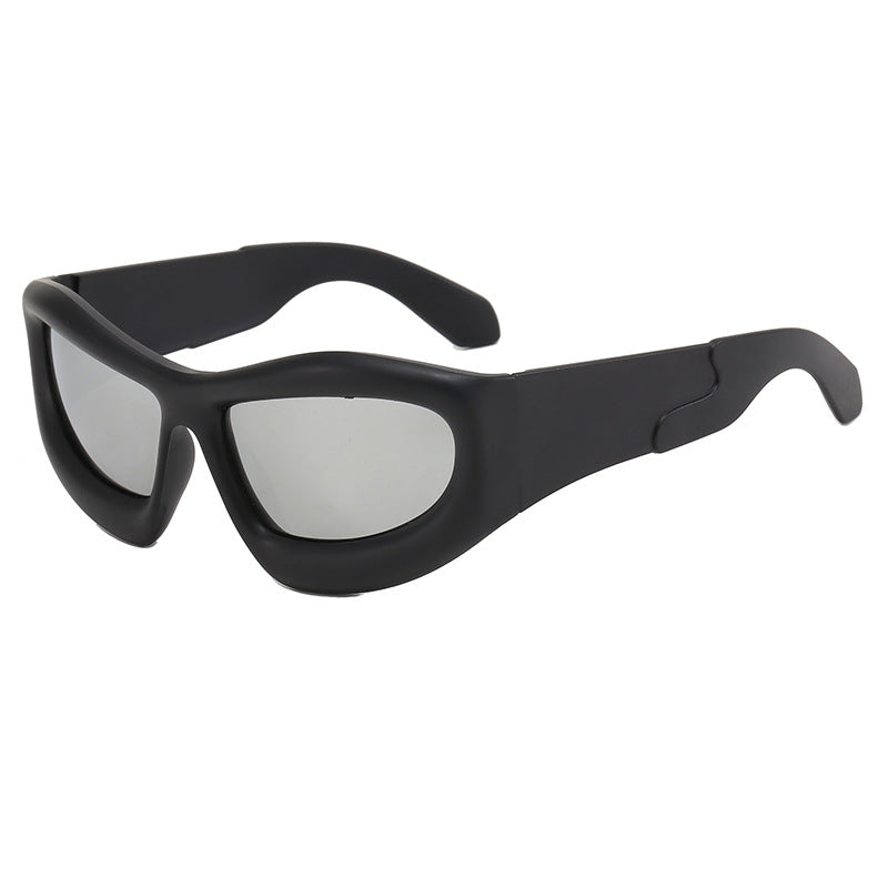 Damen Sportliche Sonnenbrille mit robustem, geometrischem Rahmendesign Karnz